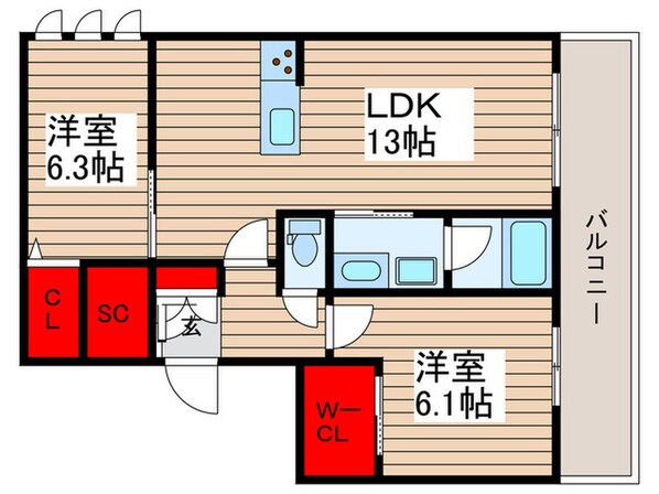 ルミノサ・ファミリアBの物件間取画像